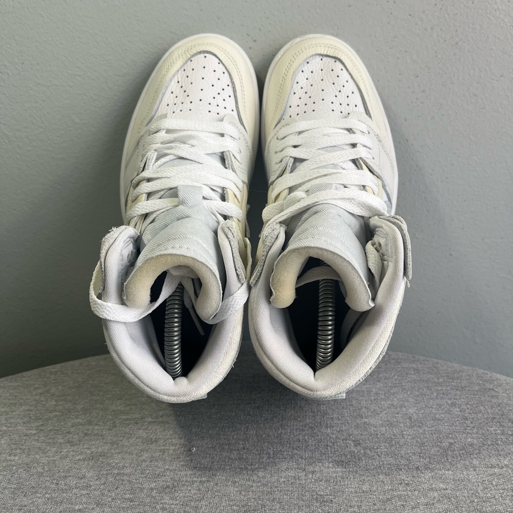 Nike Jordan 1 MM High White Pure Platinum Women's Shoe Size 6.5 FB9891-100​​ - Picture 8 of 11